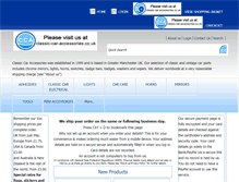 Tablet Screenshot of classic-car-accessories.co.uk